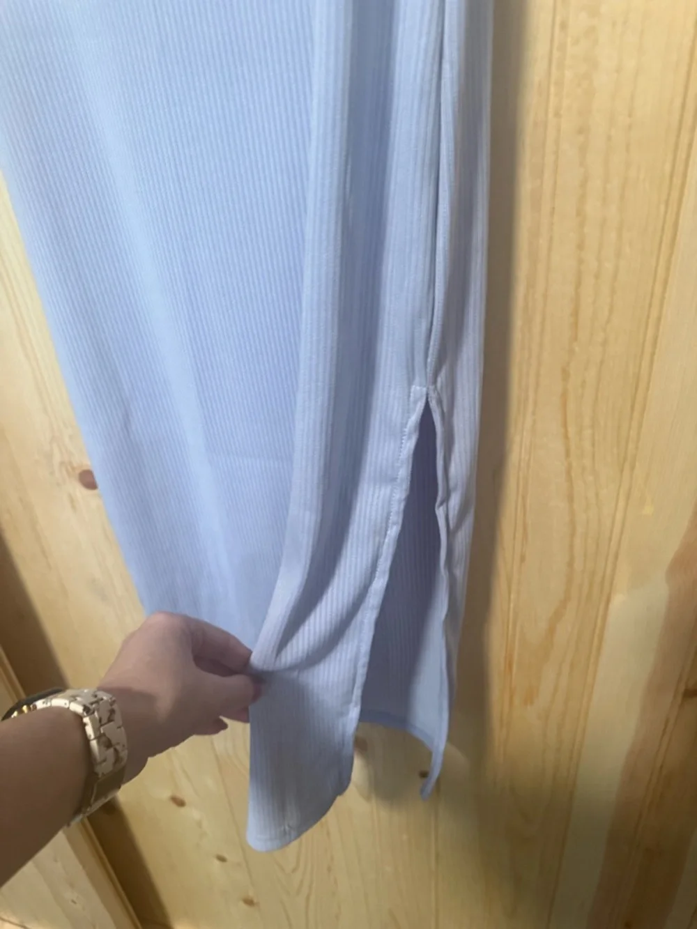 SHEIN Lavender Ribbed Tank Dress - Picture 2 of 7